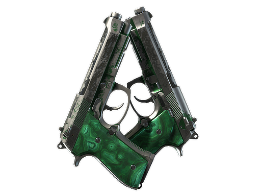 CS2 Dual Berettas | Polished Malachite - 2