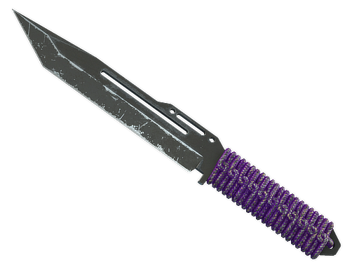 Paracord Knife | Ultraviolet | Battle-Scarred