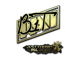 Sticker | b1t | Antwerp 2022 | Gold