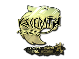 Sticker | KSCERATO | Antwerp 2022 | Gold