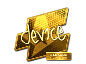 device (Gold) | Atlanta 2017 sticker