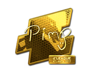 Pimp (Gold) | Atlanta 2017 sticker