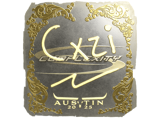 Sticker | Cxzi | Austin 2025 | Gold