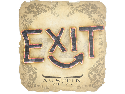 Sticker | exit | Austin 2025