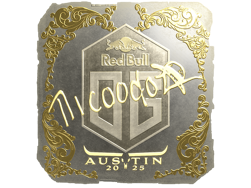 Sticker | nicoodoz | Austin 2025 | Gold