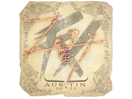 CS2 Sticker | zevy | Austin 2025