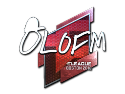 Sticker | olofmeister | Boston 2018 | Foil