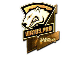Sticker | Virtus.Pro | Boston 2018 | Gold