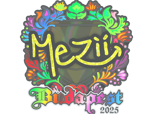 Sticker | mezii | Budapest 2025 | Holo