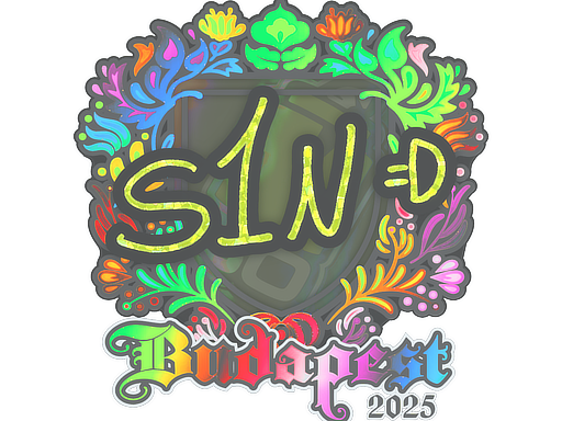 Sticker | s1n | Budapest 2025 | Holo