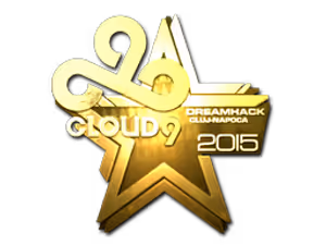 Cloud9 (Gold) | Cluj-Napoca 2015 sticker