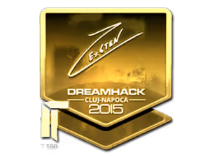 Ex6TenZ (Gold) | Cluj-Napoca 2015 sticker