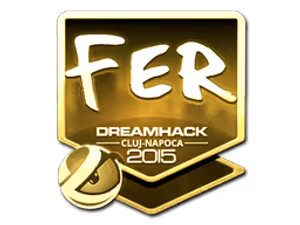 fer (Gold) | Cluj-Napoca 2015 sticker