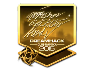GeT_RiGhT (Gold) | Cluj-Napoca 2015 sticker