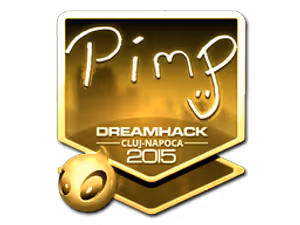 Pimp (Gold) | Cluj-Napoca 2015 sticker
