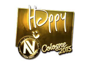Happy (Gold) | Cologne 2015 sticker