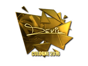 DEVIL (Gold) | Cologne 2016 sticker