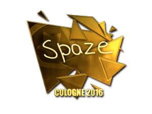 spaze (Gold) | Cologne 2016 sticker