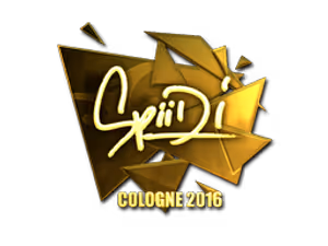 Spiidi (Gold) | Cologne 2016 sticker
