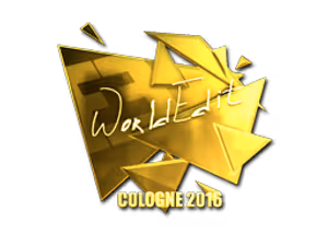 WorldEdit (Gold) | Cologne 2016 sticker