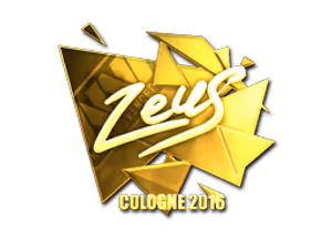Zeus (Gold) | Cologne 2016 sticker