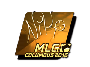 NiKo (Gold) | MLG Columbus 2016 sticker