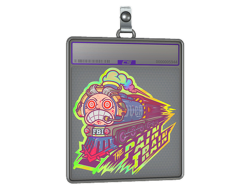 Sticker Slab | Pain Train (Holo) - CS2 Sticker