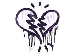 Sealed Graffiti | Broken Heart | Violent Violet