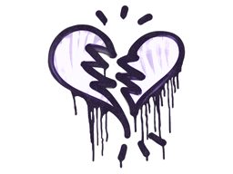 Sealed Graffiti | Broken Heart | Monster Purple