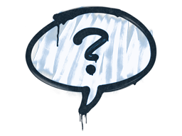 Sealed Graffiti | Question Mark | Monarch Blue