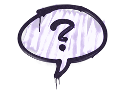 Sealed Graffiti | Question Mark | Violent Violet