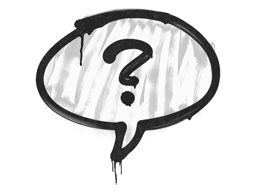 Sealed Graffiti | Question Mark | Shark White