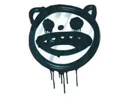 Sealed Graffiti | Happy Cat | Wire Blue