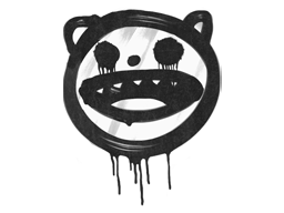 Sealed Graffiti | Happy Cat | Shark White