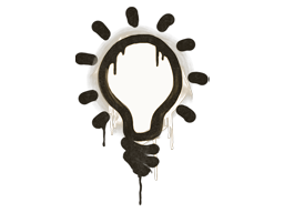 Sealed Graffiti | Lightbulb | Dust Brown