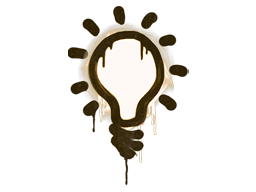 Sealed Graffiti | Lightbulb | Desert Amber