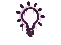 Sealed Graffiti | Lightbulb | Bazooka Pink