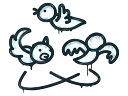 Sealed Graffiti | Dizzy | Wire Blue