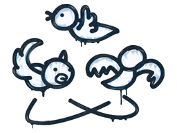 Sealed Graffiti | Dizzy | Monarch Blue