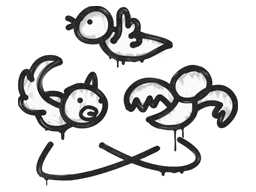 Sealed Graffiti | Dizzy | Shark White