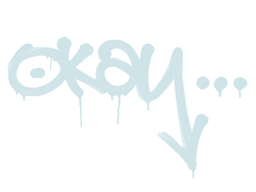 Sealed Graffiti | Okay | Wire Blue