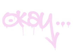 Sealed Graffiti | Okay | Bazooka Pink