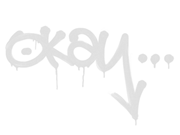 Sealed Graffiti | Okay | Shark White