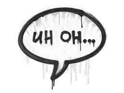 Sealed Graffiti | Uh Oh | Shark White