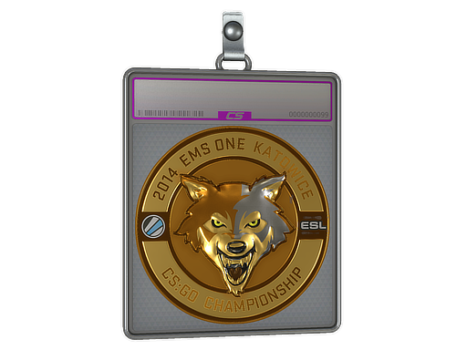 Sticker Slab | Gold ESL Wolf | Katowice 2014 - CS2 Sticker