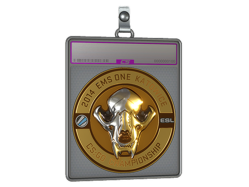 Sticker Slab | Gold ESL Skull | Katowice 2014