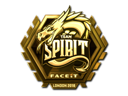 Sticker | Team Spirit | London 2018 | Gold