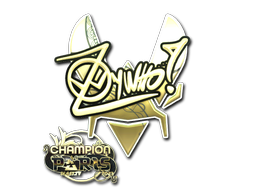 Sticker | ZywOo | Paris 2023 | Gold, Champion