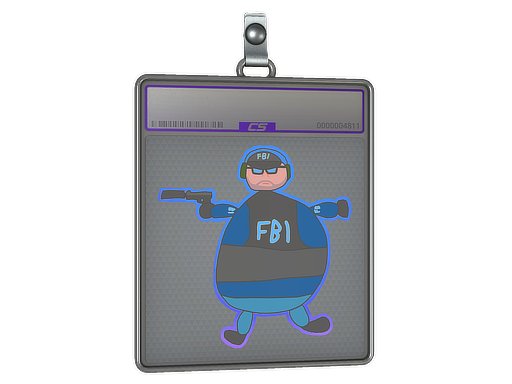 Sticker Slab | Poorly Drawn FBI