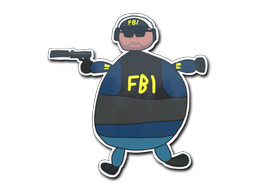 CS2 Sticker | Poorly Drawn FBI
